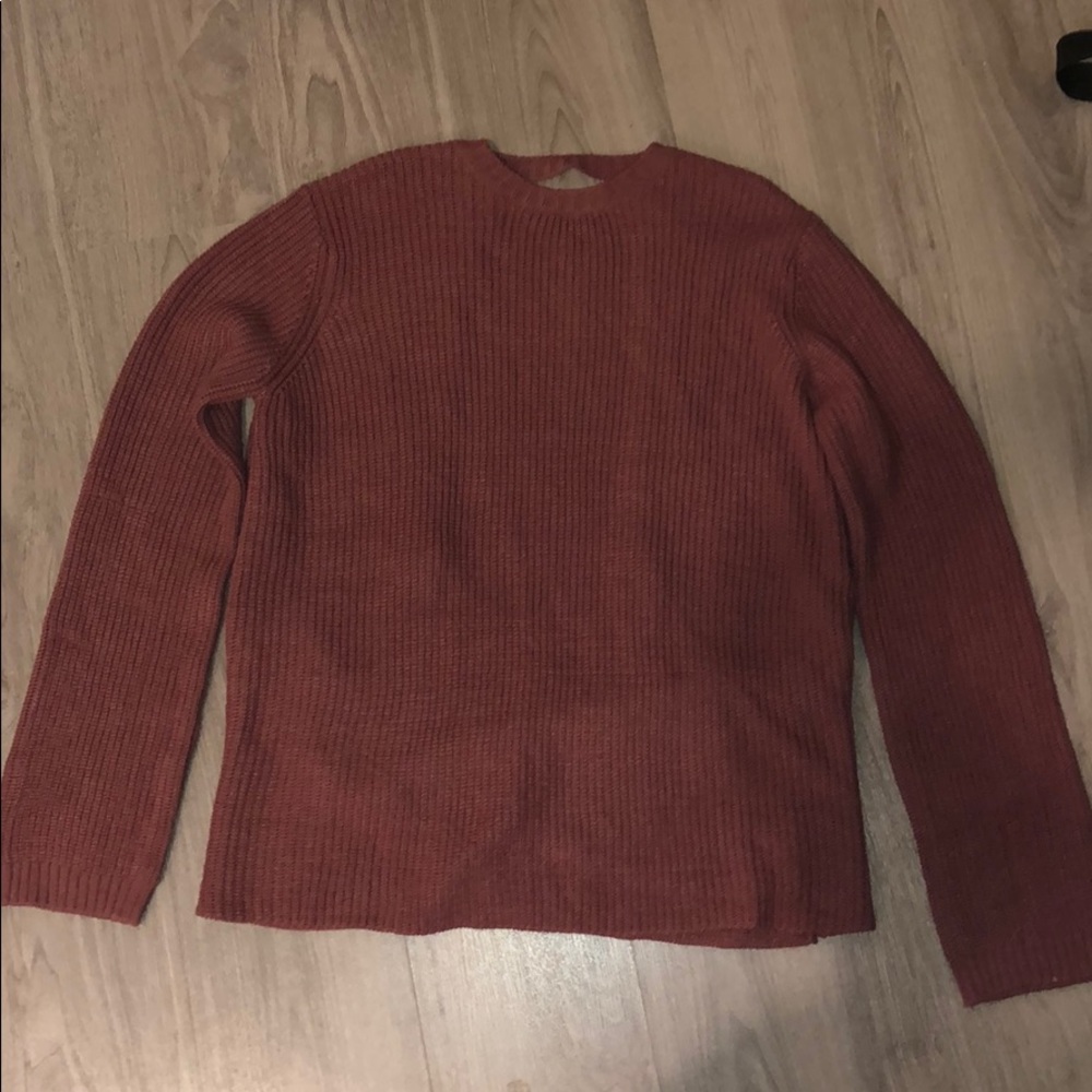 Open back sweater
